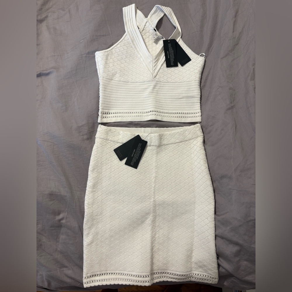 Coach White Pencil Skirt Set
